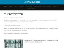 Tablet Screenshot of melvinburgess.net